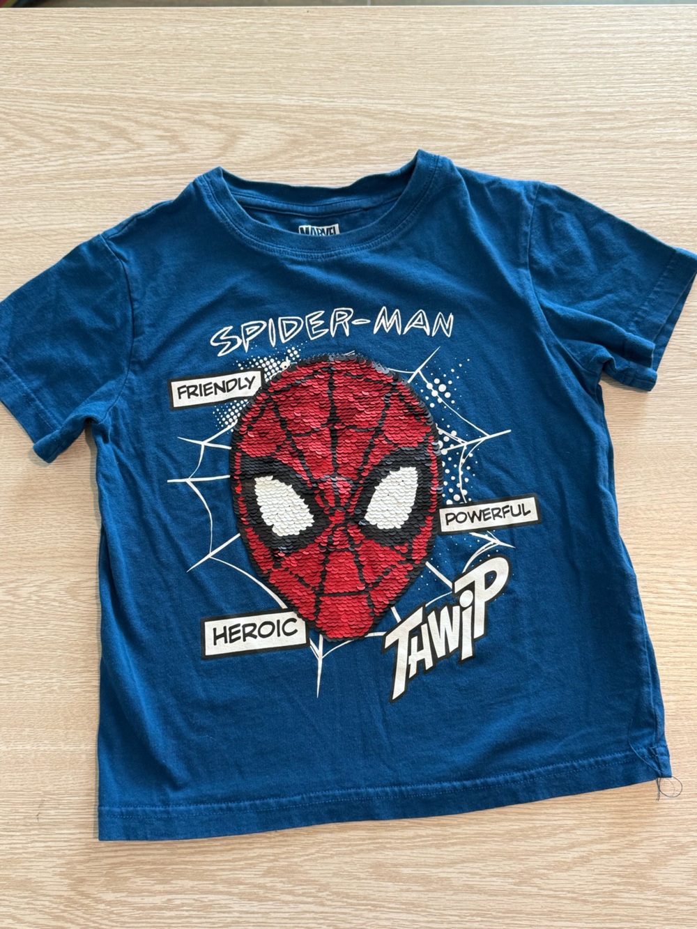 Marvel Blue T-Shirt with White Logo